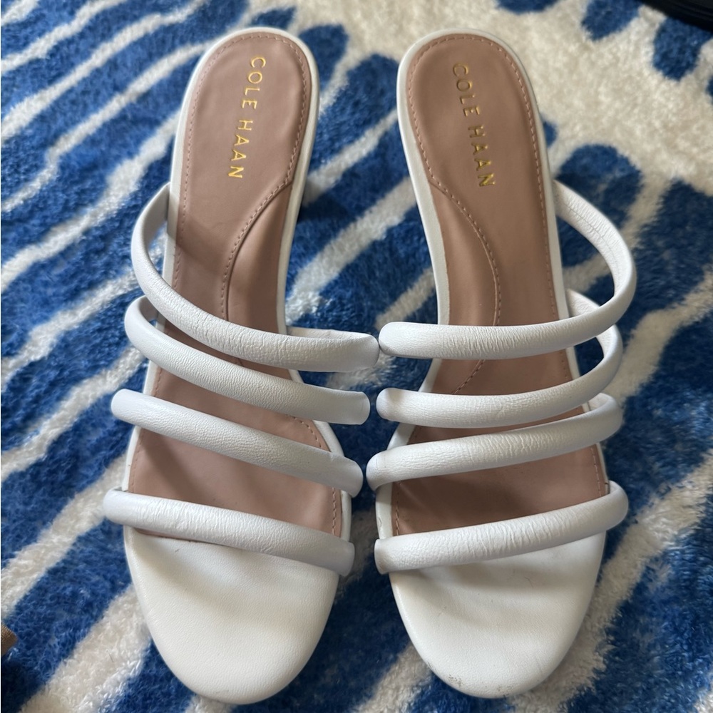 Cole Haan Women's Strappy White Sandals